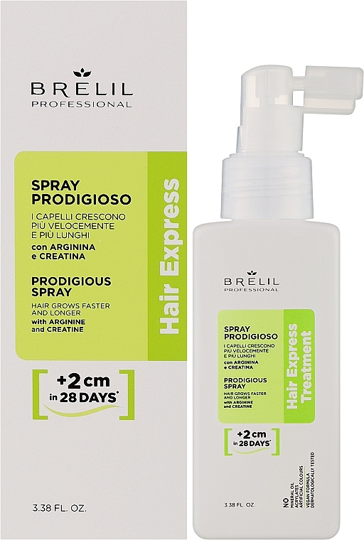 Spray na intensywny wzrost włosów - Brelil Hair Express Prodigious Spray  — Zdjęcie N2