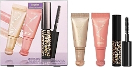 Kup Zestaw - Tarte Cosmetics Glitz & Glow Best-Sellers Set (highl/5,5ml + blush/5,5ml + mascara/4,5ml)