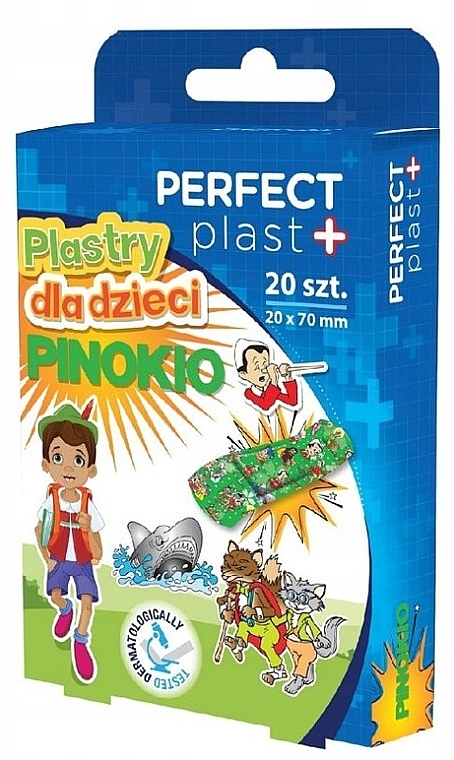 Plastry dla dzieci, 20 x 70 mm - Perfect Plast Kids Pinokio  — Zdjęcie N1