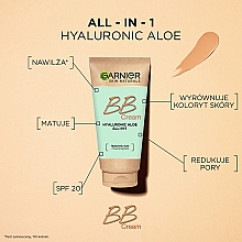 Nawilżający krem BB dla skóry tłustej i mieszanej - Garnier Hyaluronic Aloe All-In-1 — Zdjęcie N7