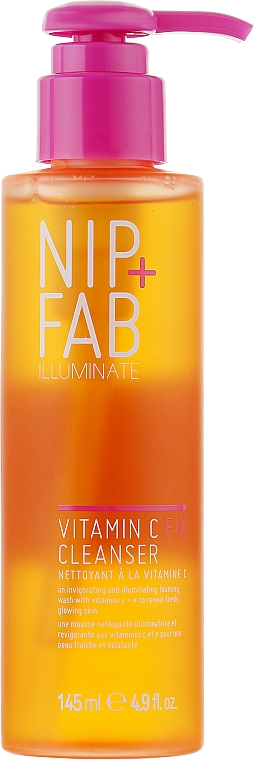 Oczyszczająca pianka do twarzy z witaminą C - NIP+FAB Vitamin C Fix Cleanser — Zdjęcie N1