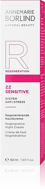 Rewitalizujący krem do twarzy na noc - Annemarie Borlind ZZ Sensitive System Anti-Stress Regenerative Night Cream — Zdjęcie N1