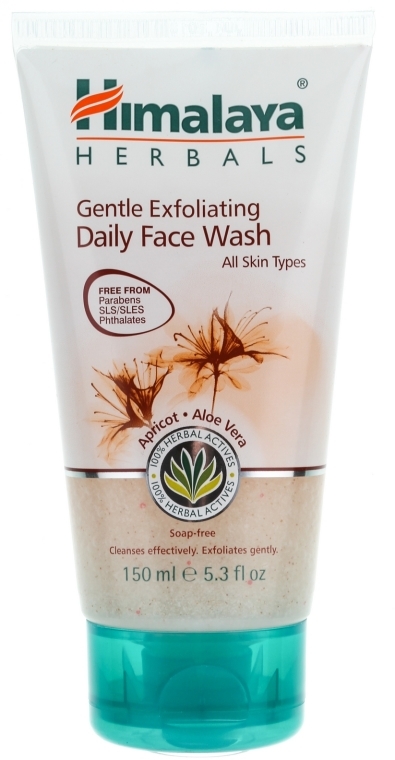 Delikatnie złuszczający peeling do twarzy Morela i aloes - Himalaya Herbals Gentle Exfoilating Daily Face Wash