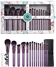 Zestaw pędzli do makijażu, 15 szt. - Eigshow Beauty Eigshow Makeup Brush Kit In Gift Box Smoke Purple — Zdjęcie N2