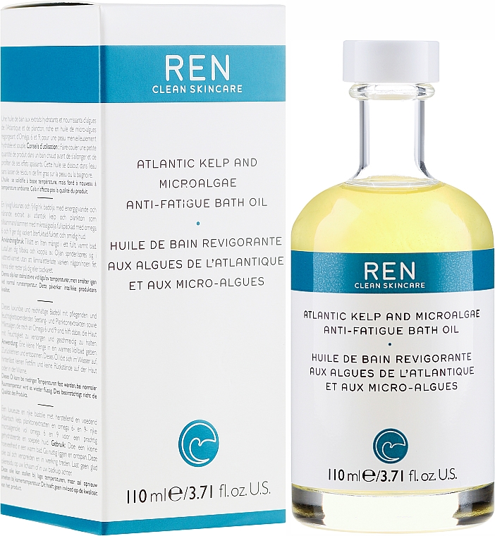 Odżywczy olejek do kąpieli przeciw zmęczeniu - Ren Atlantic Kelp And Microalgae Anti-Fatigue Bath Oil — Zdjęcie N1