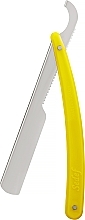 Brzytwa do golenia z plastikowym uchwytem, żółta - Sedef Plastic Handle Straight Razor — Zdjęcie N1