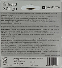 Balsam do ust SPF 30 - Luxiderma luxilips Smooth And Moisture Neutral Lip Balm — Zdjęcie N2