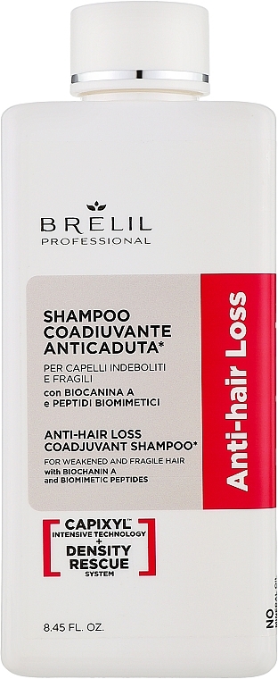 Szampon pomocniczy zapobiegający wypadaniu włosów - Brelil Anti-Hair Loss Coadjuvant Shampoo — Zdjęcie N1