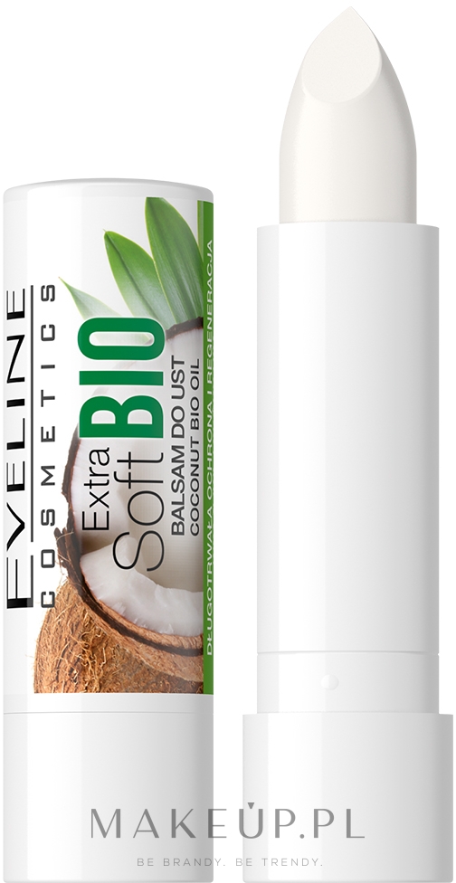 Balsam do ust Kokos - Eveline Cosmetics Extra Soft Bio — Zdjęcie 4.5 g