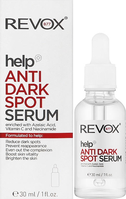Serum przeciwdziałające przebarwieniom - Revox Help Anti Dark Spot Serum — Zdjęcie N2
