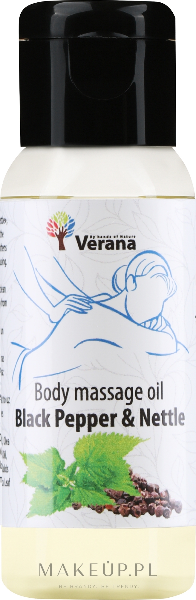 Olejek do masażu ciała Black Pepper and Nettle - Verana Body Massage Oil  — Zdjęcie 30 ml