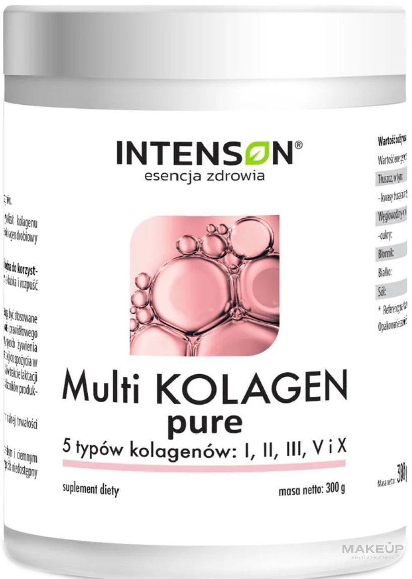 Biologicznie aktywny suplement Multi Collagen - Intenson Multi Kolagen Pure — Zdjęcie 300 g