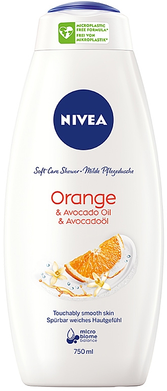 Pielęgnujący żel pod prysznic Pomarańcza i olej z awokado - NIVEA Care & Orange — Zdjęcie N3