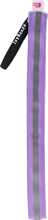Opaska do włosów, srebrno-liliowa - IvyBands Neon Lilac Reflective Hair Band — Zdjęcie N1