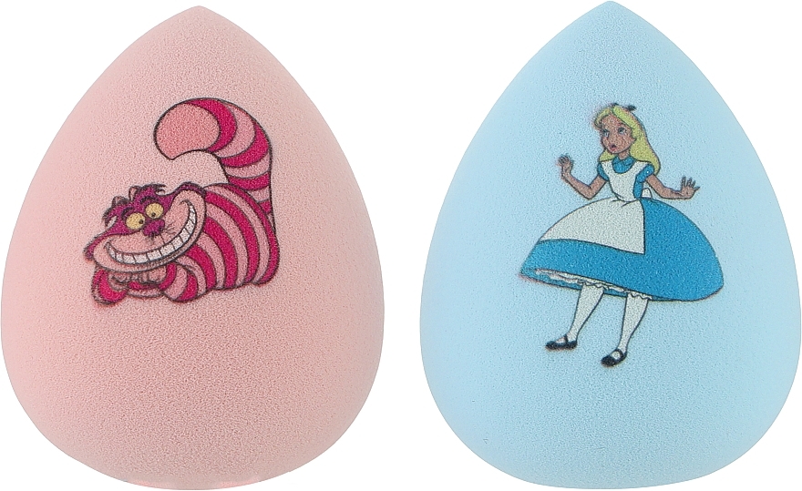 Zestaw gąbek do makijażu, 2 sztuki - Wet N Wild Alice in Wonderland Nothing Is Impossible 2-Piece Makeup Sponge Set — Zdjęcie N1