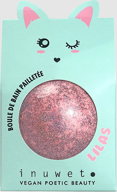 Kula do kąpieli - Inuwet Bath Bomb Glitter Lilac — Zdjęcie N1