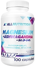 Suplement diety Magnez+Ashwagandha+Witamina B6 - Allnutrition Magnesium+Ashwagandha+B6 — Zdjęcie N1