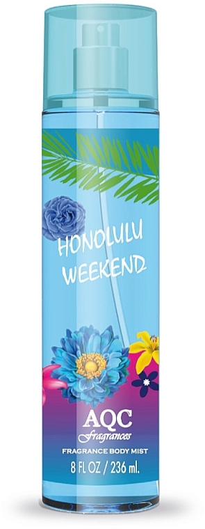 Perfumowana mgiełka do ciała - AQC Fragrances Honolulu Weekend Body Mist — Zdjęcie N1