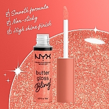 Nieklejący się błyszczyk do ust - NYX Professional Makeup Butter Gloss Bling — Zdjęcie N7