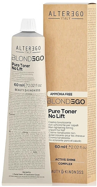 Krem koloryzujący bez amoniaku - AlterEgo BlondEgo Pure Toner No Lift — Zdjęcie N1