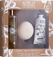 Kup Zestaw - Jeanne en Provence Divine Olive (show/oil/250ml + h/cr/75ml + soap/100g)