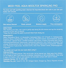 Płatki nawilżająco-oczyszczające do skóry twarzy - MEDIPEEL Aqua Mooltox Sparkling Pad — Zdjęcie N3