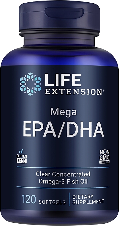 Suplement diety Omega-3 + Omega-6 - Life Extension Mega EPA/DHA — Zdjęcie N1
