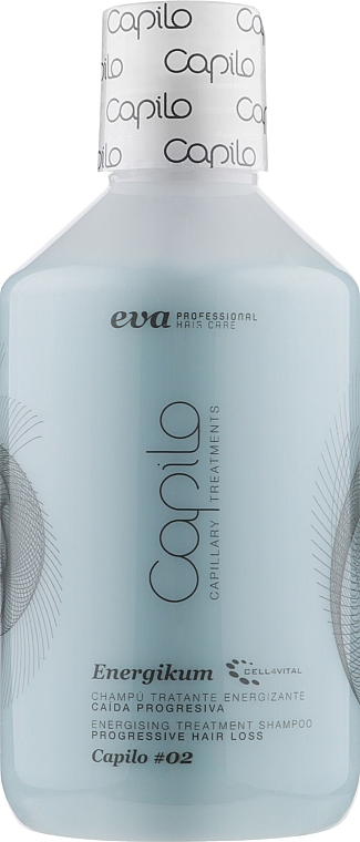 Szampon na postępujące wypadanie włosów - Eva Professional Capilo Energising Treatment Shampoo No.2
