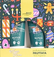 PRZECENA! Zestaw - PuroBio Cosmetics Magic Xmas Fruity Fragrance (sh/gel/75 ml + b/cr/75 ml) * — Zdjęcie N1