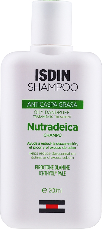 Szampon przeciwłupieżowy - Isdin Nutradeica Oily Anti-Dandruff Shampoo — Zdjęcie N1