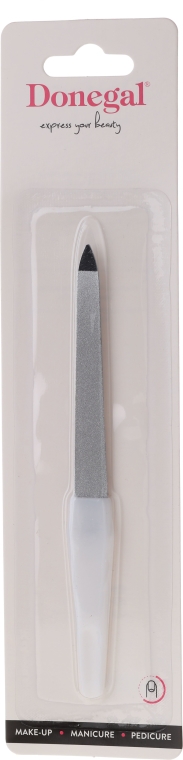 Dwustronny pilnik do paznokci, 15 cm, 1019, biały - Donegal — Zdjęcie N1