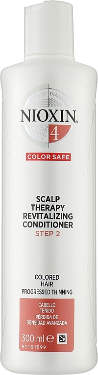 Odżywka do skóry głowy i progresywnie przerzedzających się włosów farbowanych - Nioxin '4' Scalp Therapy Revitalising Conditioner Step 2 — Zdjęcie N1