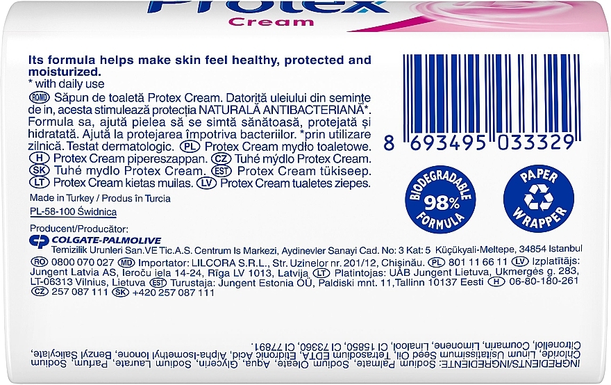Antybakteryjne mydło w kostce - Protex Cream Bar Soap — Zdjęcie N2