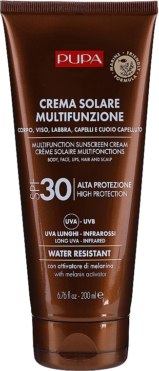 Nawilżający krem ​​przeciwsłoneczny do całego ciała SPF 30 - Pupa Multifunction Sunscreen Cream — Zdjęcie N3