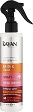 Spray termoochronny do włosów farbowanych - Kayan Professional BB Silk Hair Spray — Zdjęcie N1