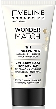 Kup Serum-baza pod makijaż 3 w 1 - Eveline Cosmetics Wonder Match 3in1 Serum-Primer SPF20