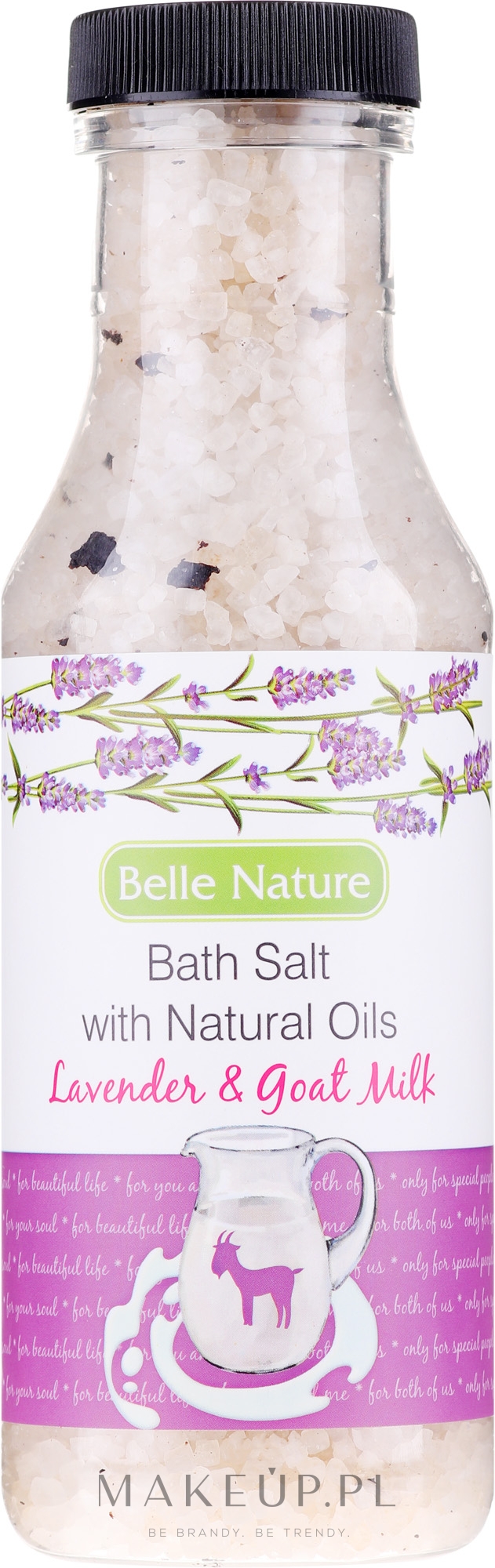 Sól do kąpieli z naturalnymi olejkami Lawenda i kozie mleko - Belle Nature Bath Salt  — Zdjęcie 380 g