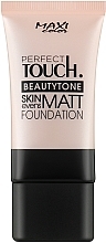 Rozjaśniający krem tonujący - Maxi Color Perfect Touch Beautytone Matt Foundation — Zdjęcie N1