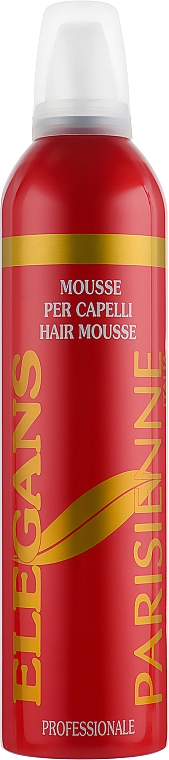 Modelująca pianka do włosów z ekstraktem z bambusa, olejem arganowym i keratyną - Parisienne Italia Elegans Hair Mousse — Zdjęcie N3