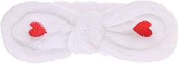 Opaska kosmetyczna do włosów, biała - Lash Brow Cosmetic SPA Band  — Zdjęcie N1
