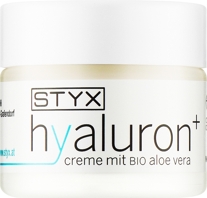 Krem do twarzy z kwasem hialuronowym i aloesem - Styx Naturcosmetic Hyaluron+ Serum Creme Mit Bio Aloe Vera — Zdjęcie N1