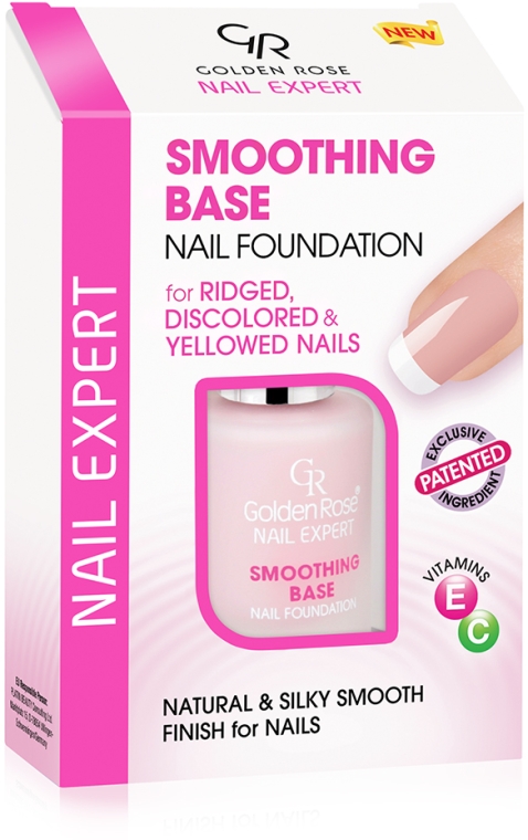 Odżywka wygładzająca płytkę paznokcia - Golden Rose Nail Expert Smoothing Base Nail Foundation — Zdjęcie N1