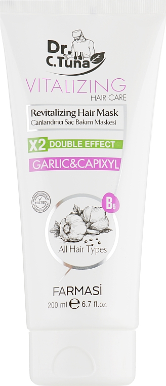 Kremowa maska do włosów z ekstraktem z czosnku - Farmasi Vitalizing Hair Care Cream — Zdjęcie N2