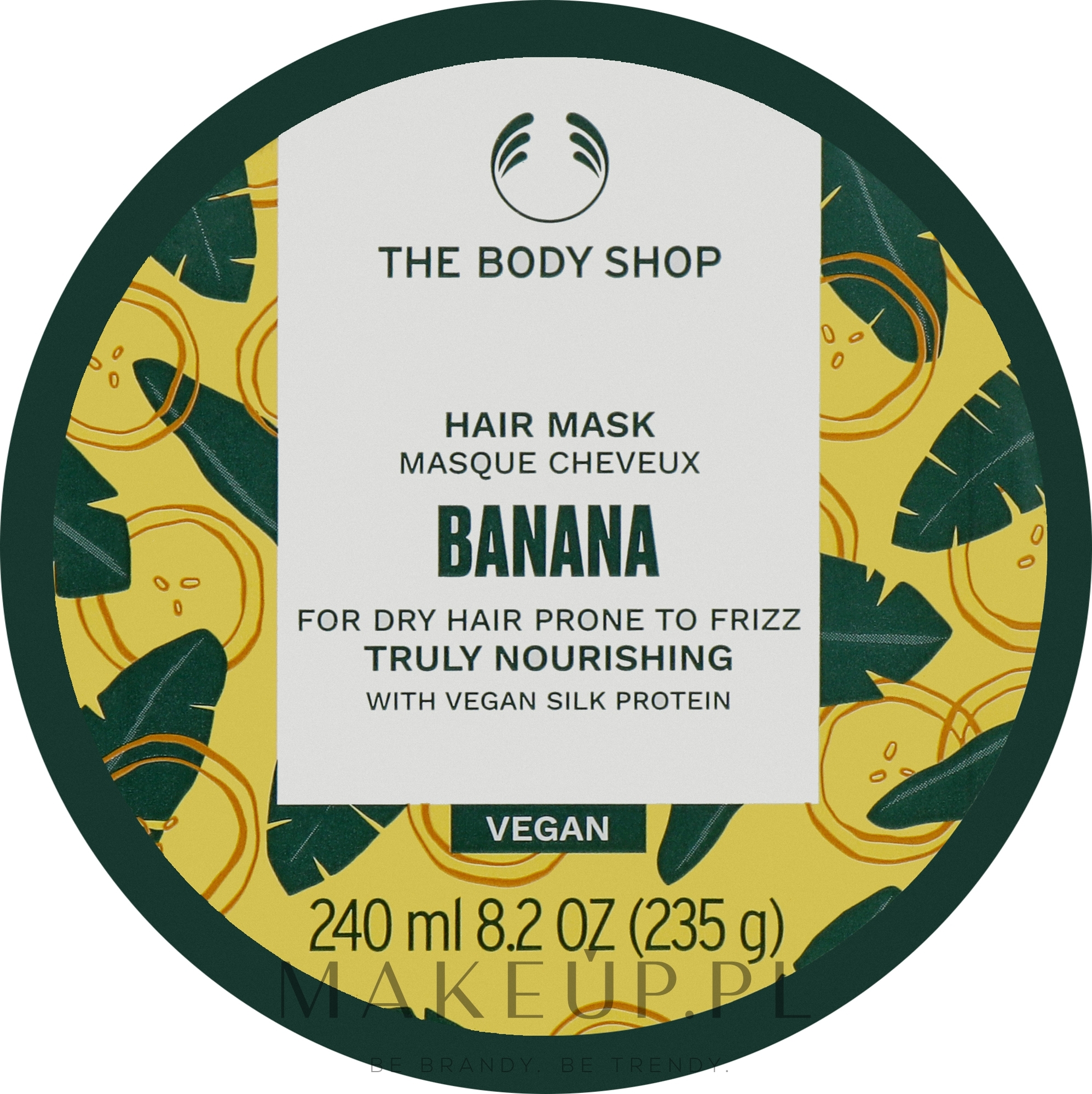 Odżywcza maska do włosów - The Body Shop Banana Truly Nourishing Hair Mask  — Zdjęcie 240 ml