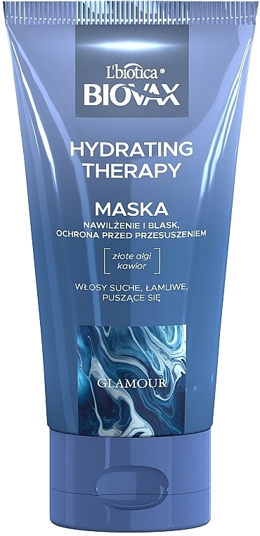 Maska do włosów - L'biotica Biovax Glamour Hydrating Therapy — Zdjęcie N1