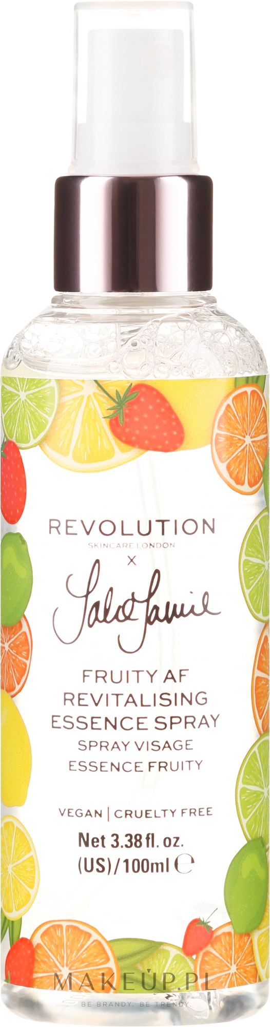 Rewitalizujący spray owocowy do twarzy - Makeup Revolution Jake Jamie Fruity AF Revitalising Essence Spray — Zdjęcie 100 ml