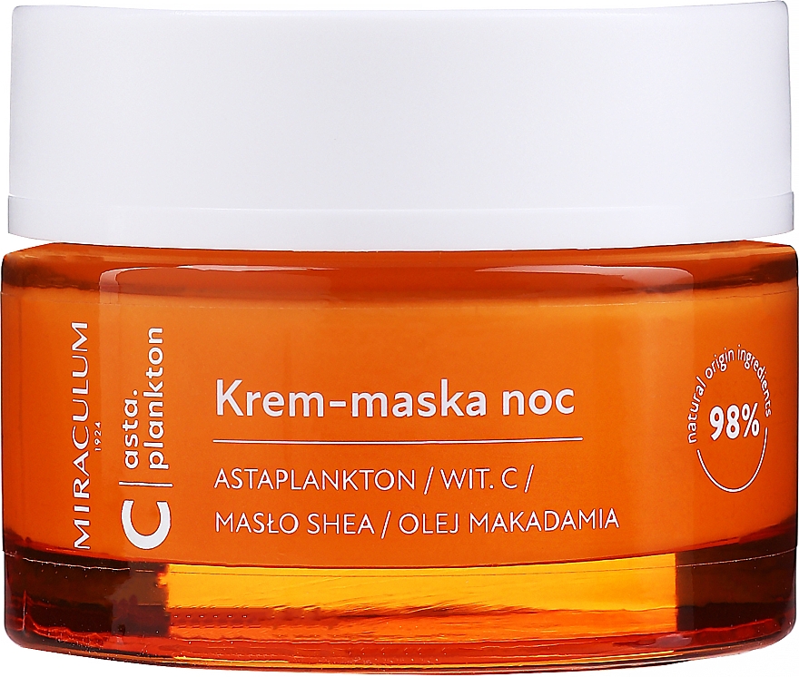 PREZENT! Krem-maska do twarzy na noc - Miraculum Asta.Plankton C Night Cream Mask — Zdjęcie N1