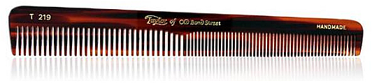 Męski grzebień kieszonkowy do włosów, 17 cm, brązowy, T219 - Taylor of Old Bond Street Hair Comb — Zdjęcie N1
