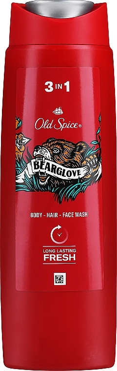 Szampon-żel pod prysznic - Old Spice Bearglove Shower Gel + Shampoo 3 in 1  — Zdjęcie N3