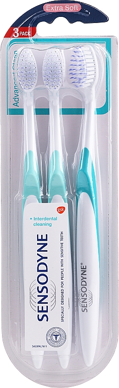 Ekstramiękkie szczoteczki do zębów - Sensodyne Advanced Clean Extra Soft Toothbrush